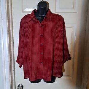 Apparenza button up blouse size pL